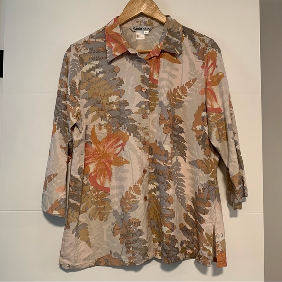 Winter Silks Vintage Silk Button Up 